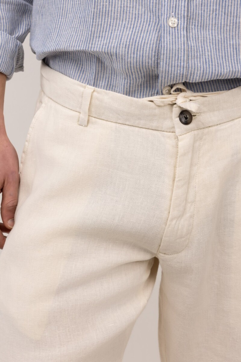 Pantalón Lino Crudo