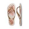 Sandalias Havaianas Slim Organic Mujer Blanco/dorado