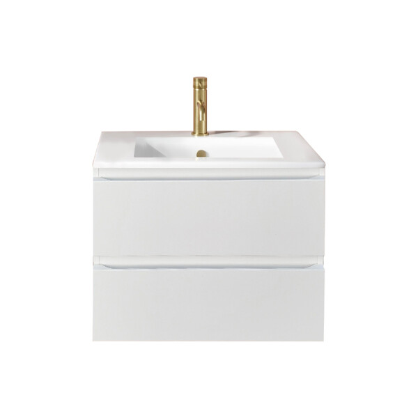 MUEBLE DE BAÑO BLANCO CON BACHA BLANCA Mueble De Baño Blanco Con Bacha Blanca
