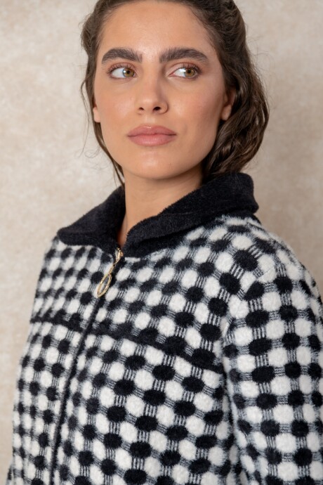 CHAQUETA NORIANNA Blanco y Negro