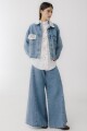 PRE VENTA Campera Couro Jean Crochet Blanco