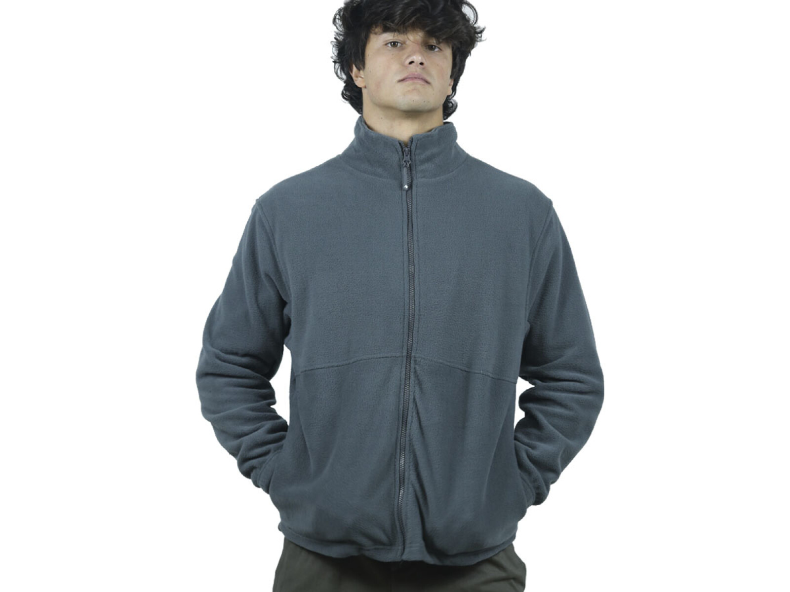 Campera Polar Unisex - Gris oscuro 