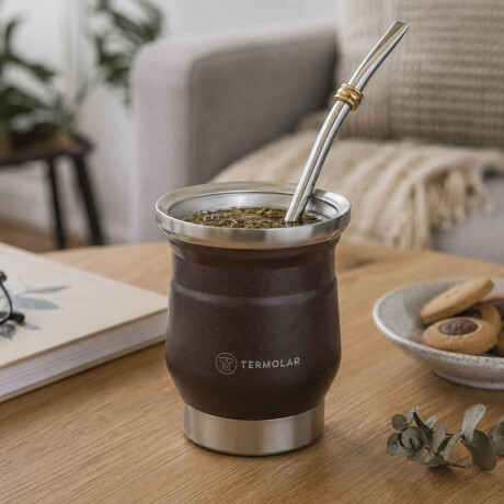 Mate Térmico Termolar Tupi de 250Ml Bronce