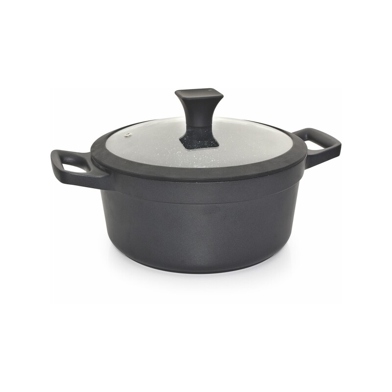 Cacerola Cuori Nero con tapa de vidrio 28cm Cacerola Cuori Nero con tapa de vidrio 28cm