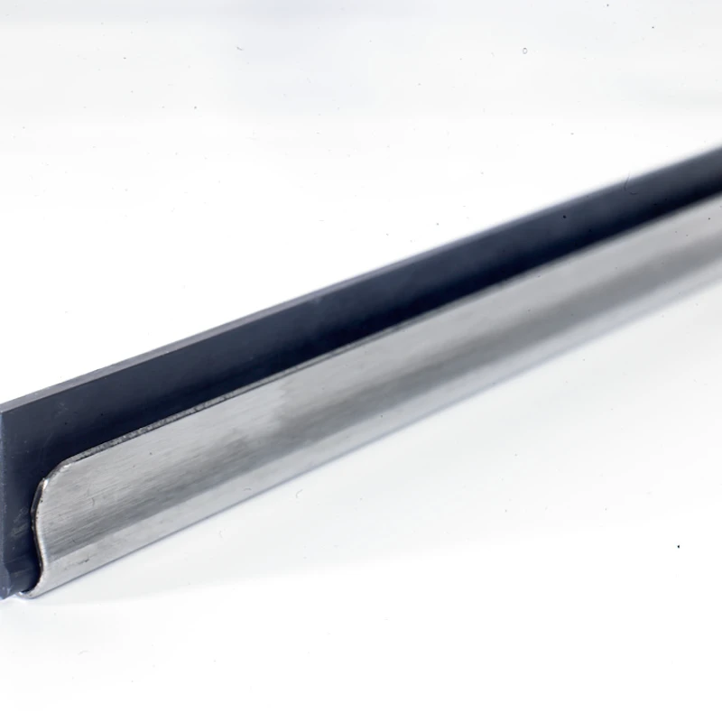 Riel y Goma Stainless - 35 cm.