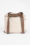 Cartera hobo mochila con cierres crudo