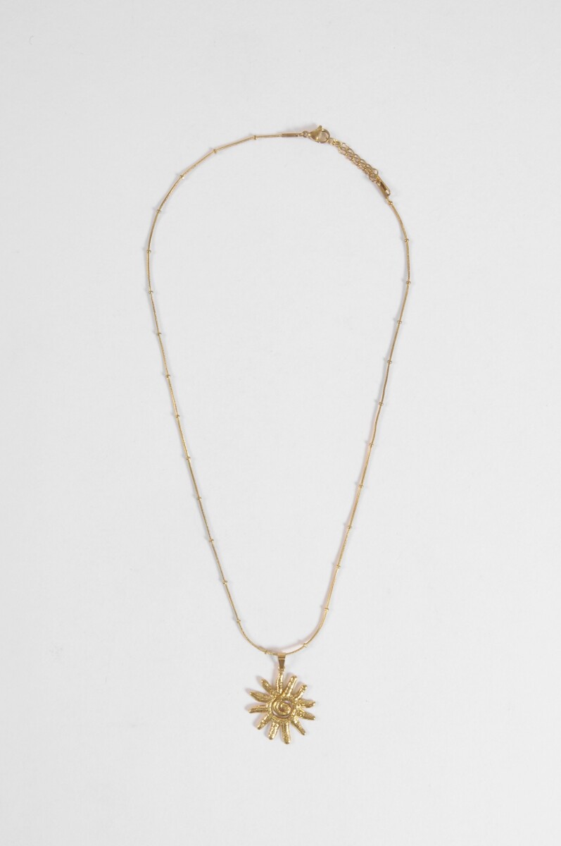 Collar acero espiral - dorado 