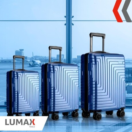 Set de 3 Valijas de Mano Rígidas Azul