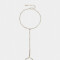 Pulseras Flexibles Pulsera Flexible Con Anillo - Plateado