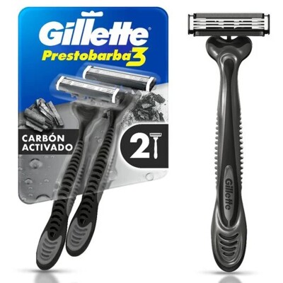 Gillette Prestobarba 3 Carbono 2 Uds. Gillette Prestobarba 3 Carbono 2 Uds.