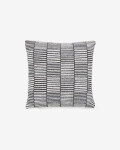 Almohadón Levu 100% algodón a rayas negro y blanco 45 x 45 cm Almohadón Levu 100% algodón a rayas negro y blanco 45 x 45 cm
