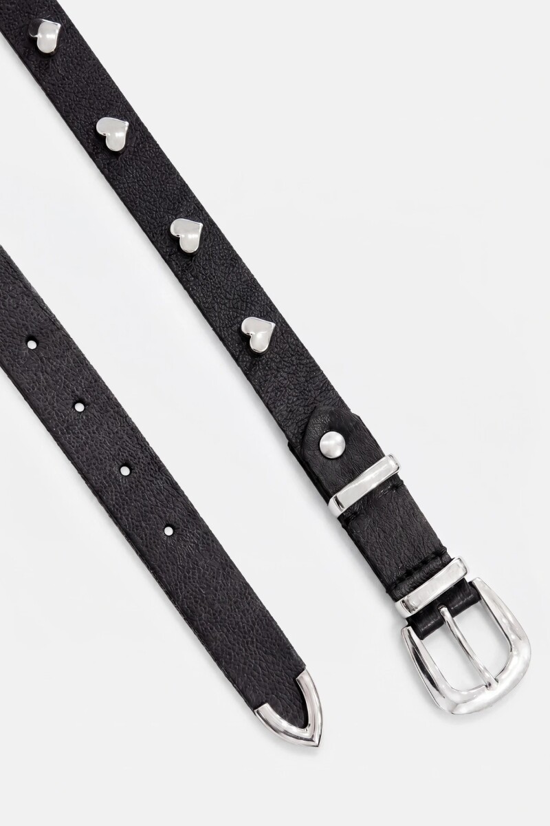 CINTO MINI HEARTS Negro