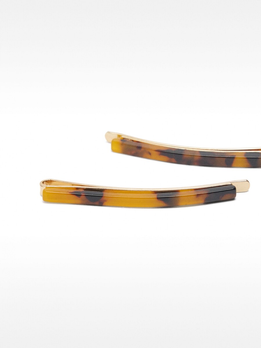 Set De Horquillas Efecto Tortoise multicolor