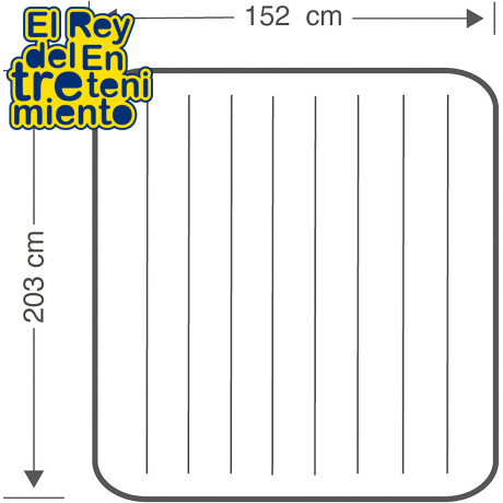 Colchón Inflable Intex 2p 152x203cm Grande Camping - El Rey Colchón Inflable Intex 2p 152x203cm Grande Camping - El Rey