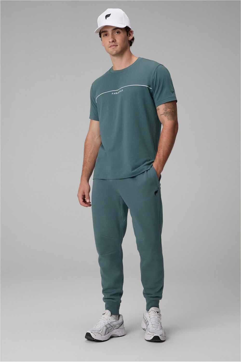 Short The 24-7 Tee Dna Stripe Hombre Storm Slate/Classic White