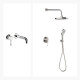 GRIFERIA JUEGO MONOCOMANDO BRUSHED NICKEL BRILLO SIGNATURE GRIS-BRUSHED NICKEL