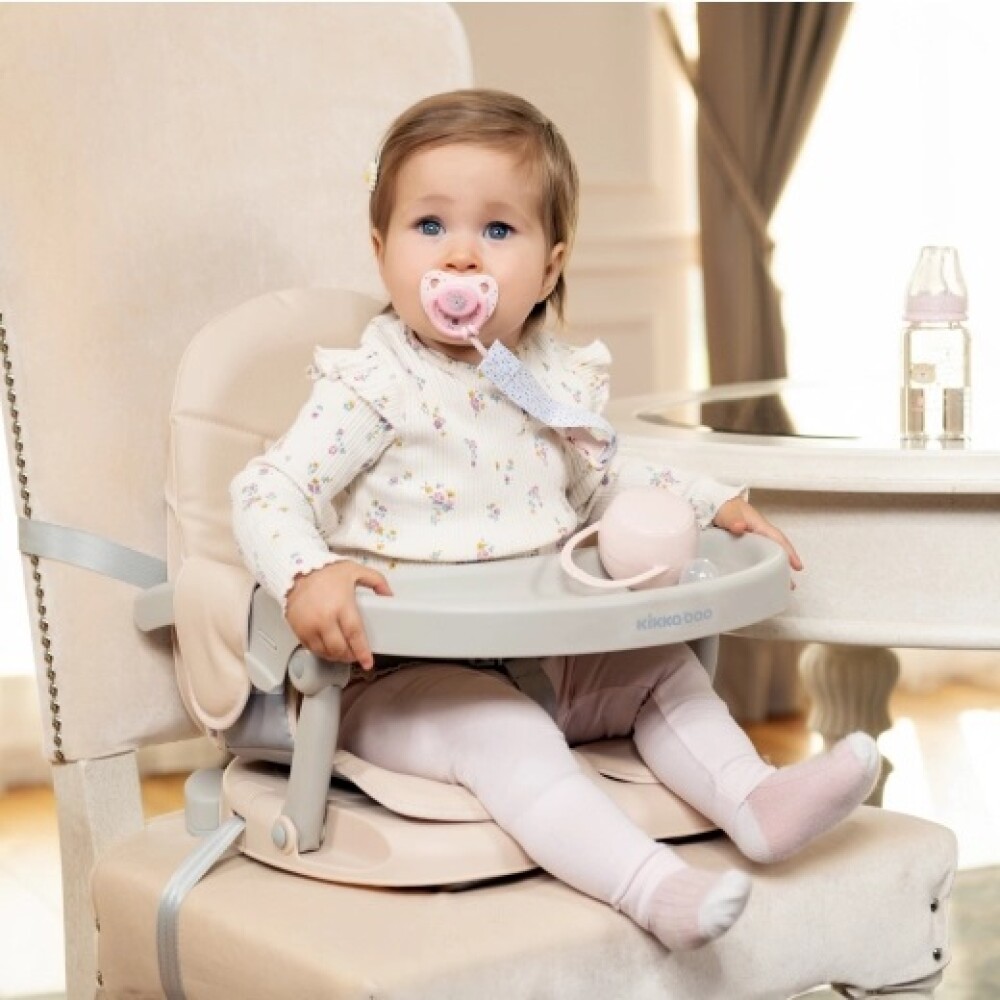 Silla de comer portatil PAPPO KIKKABOO beige