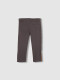 Pantalon Campana Con Cinta Lateral Gris Marengo