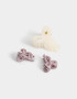 Hebillas Infantiles Con moño Set De Broches Infantiles Moño - Combinacion Bicolor
