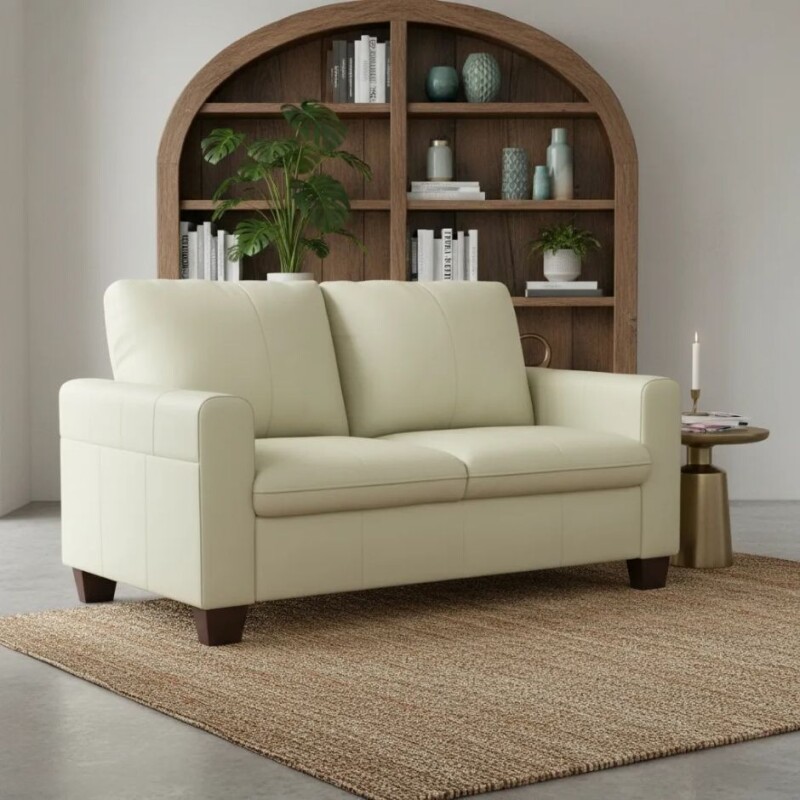 SOFA 100% CUERO - MODELO BLANC - 2 CUERPOS - PERLA MATE SOFA 100% CUERO - MODELO BLANC - 2 CUERPOS - PERLA MATE