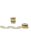 Cinta organza degrade - 23 mts AMARILLO