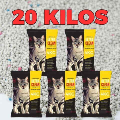 ARENA AGLOMERANTE ULTRA CLEAN LAVANDA PACK 20 KG