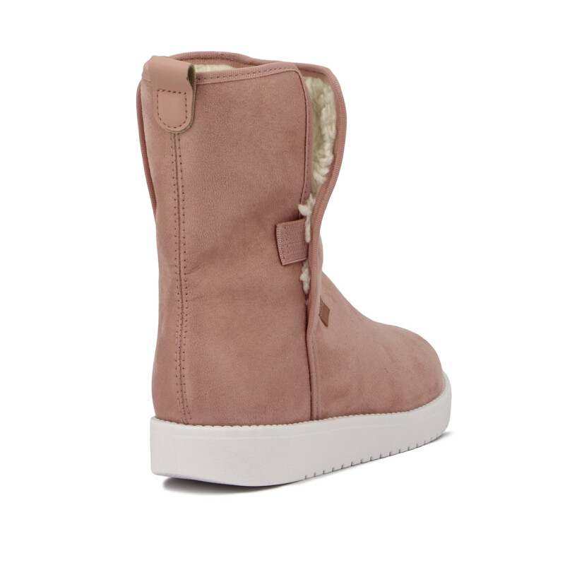 Moleca Bota Gamuza Rosado-blanco
