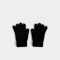 Guantes Varios Romántico Guantes Efecto Peluche - Negro