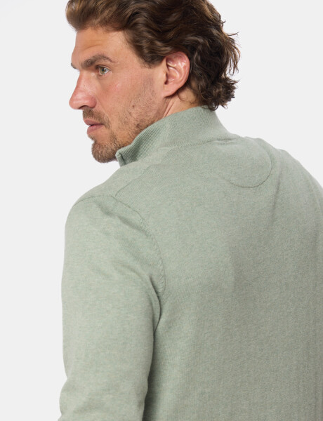 BUZO TEJIDO DE ALGODÓN Pistacho