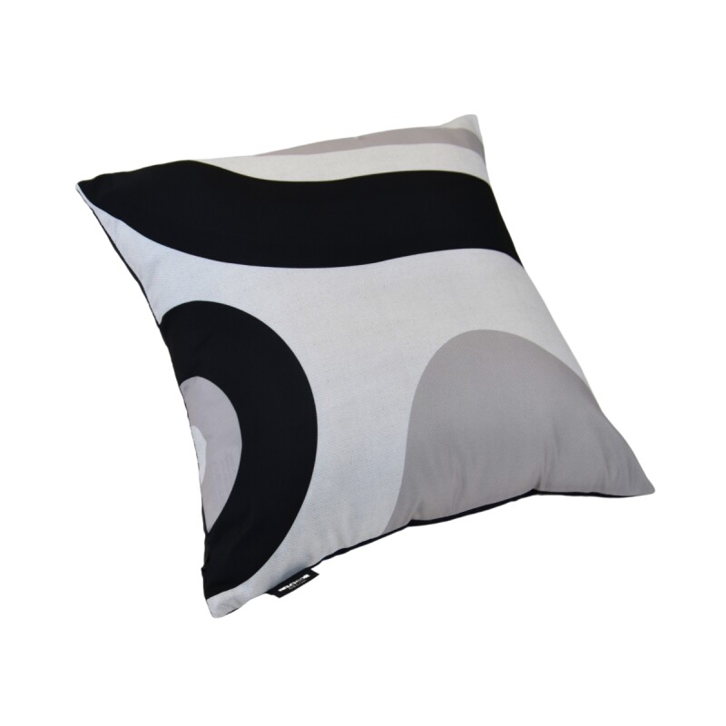 Set x4 funda de almohadones lisa 43 x 43 cm RAYAS NEGRO Y GRIS