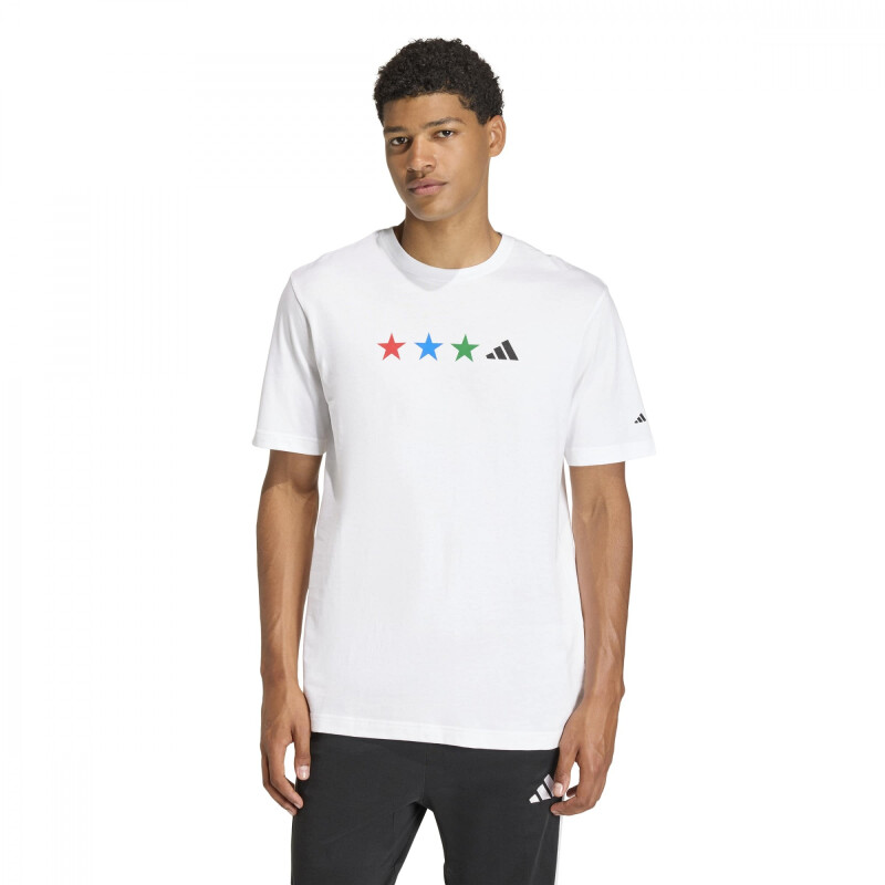 REMERA ADIDAS M FTB WC MAP T HOMBRE KB2530 Blanco