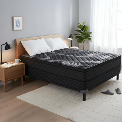 Sommier RODIO Zafiro® - 2 Plazas - Resortes - 140x190x26 cm - Hasta 130 Kg - GARANTIA 5 AÑOS Sommier RODIO Zafiro® - 2 Plazas - Resortes - 140x190x26 cm - Hasta 130 Kg - GARANTIA 5 AÑOS