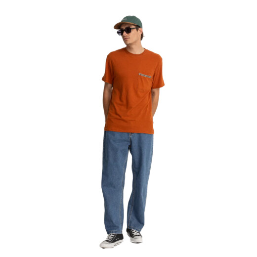 Remera Rhythm Linen Ss - Naranja Remera Rhythm Linen Ss - Naranja