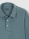 Polo Manga Larga Turquesa Grisaceo