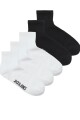 Pack "leon" 5 Calcetines Cortos White