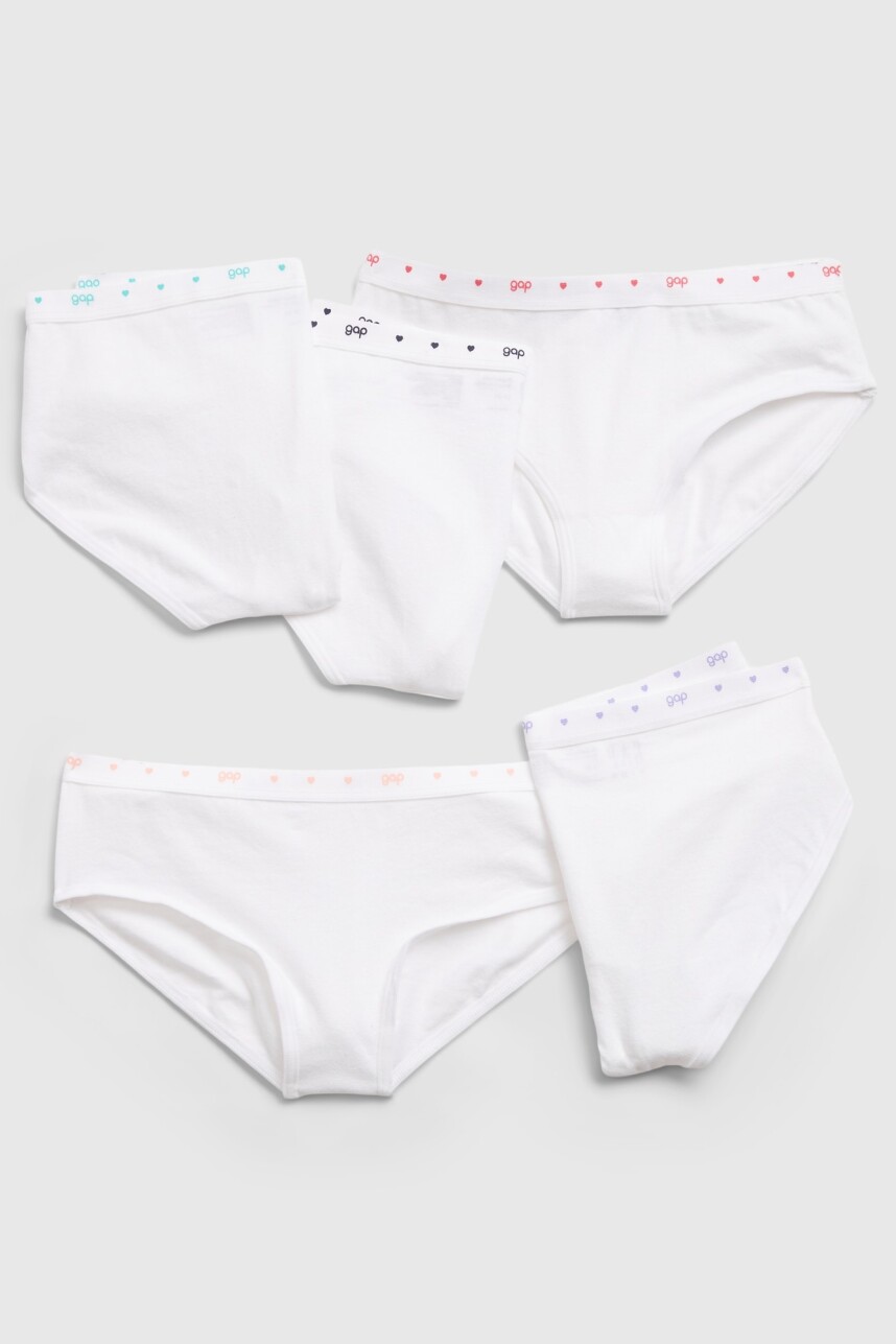 Bombachas Pack X5 Niña White000
