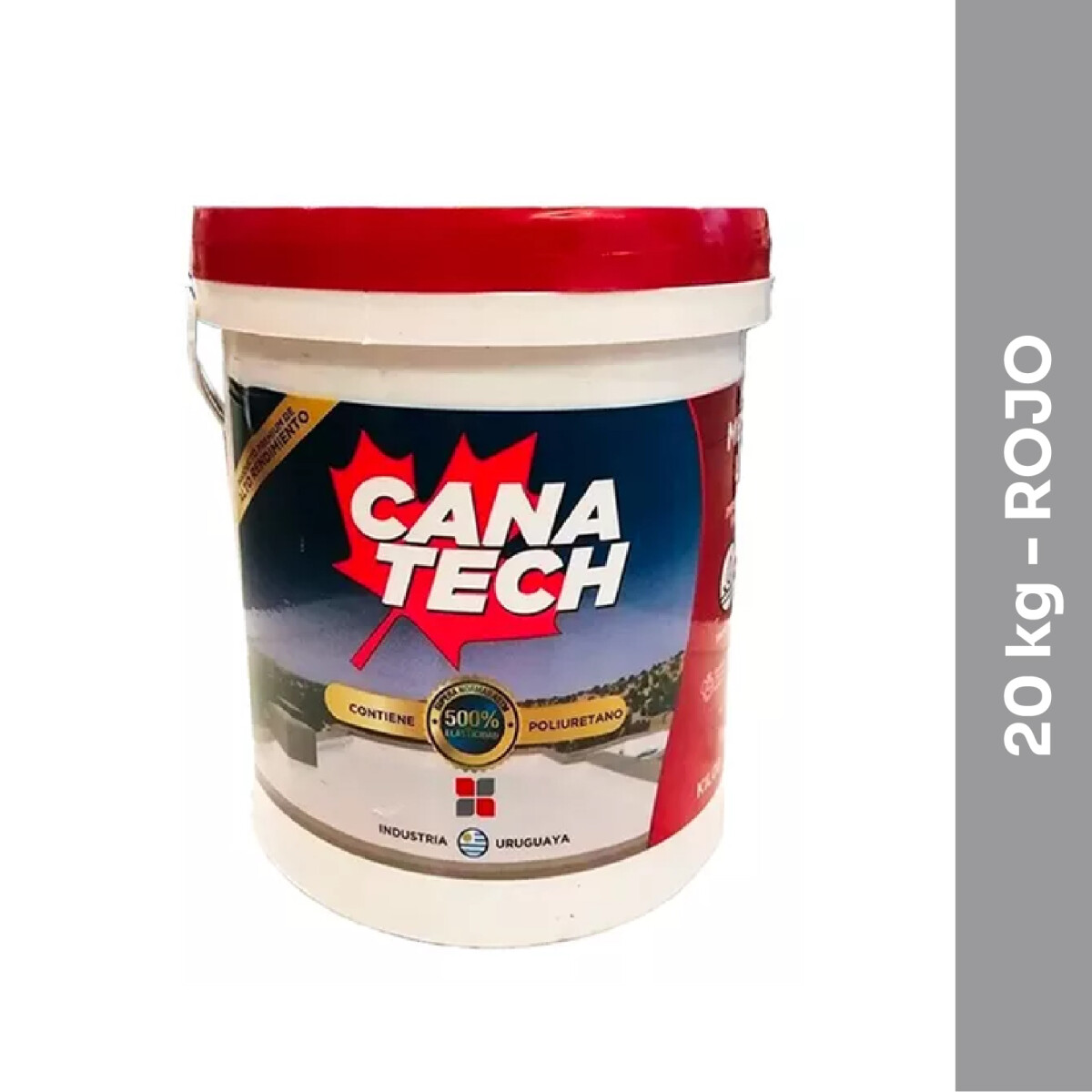 Impermeabilizante acrílico Canatech - 20 kg - Rojo 