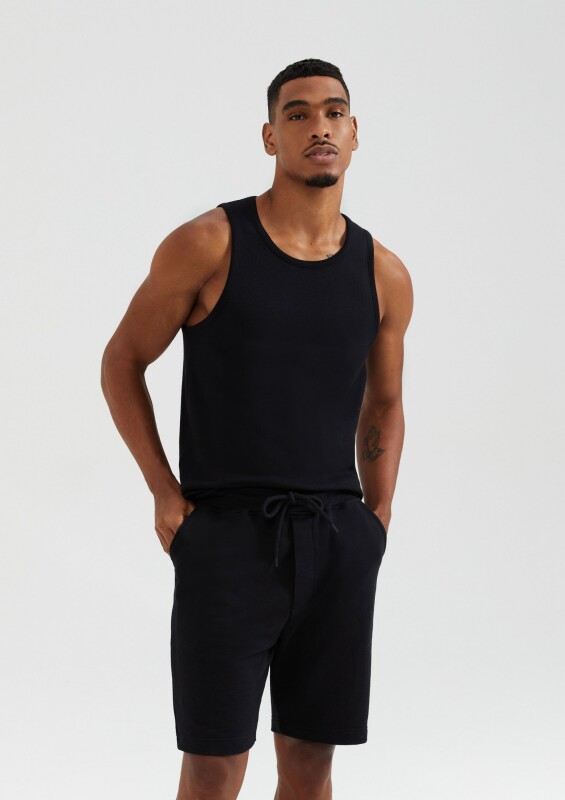 BERMUDA MASC PRETO ESCURO