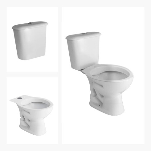 Juego De Inodoro Y Mochila Linea Andina BLANCO