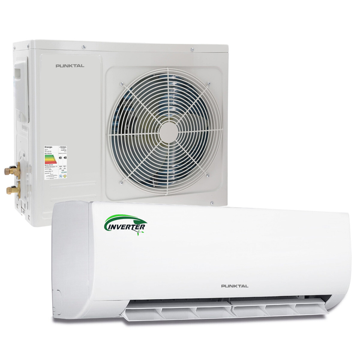 Aire Acondicionado Split Punktal Pk-inv 12.000 Btu - AIRE A. PUNKTAL 12000BTU PK-INV 12 INVER 