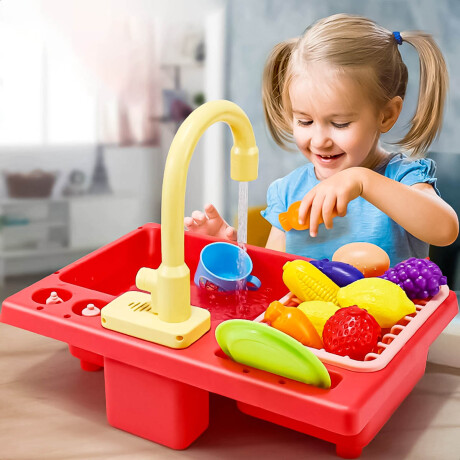 Pileta Cocina Lavavajillas Agua Real Con Accesorios Jug007010