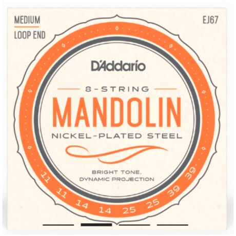 Cuerdas para Mandolina D'Addario EJ67 Medium Cuerdas para Mandolina D'Addario EJ67 Medium