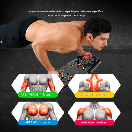 Tabla Flexiones Gimnasio PushUp Completo Lagartijas Fit005015
