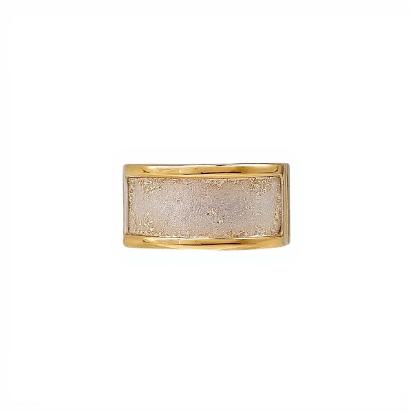 Anillo esclavo- Plata y Oro-Sin piedra-AN5954 sinpiedra