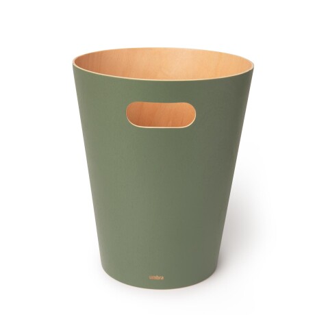 PAPELERA MADERA VERDE WOODROW