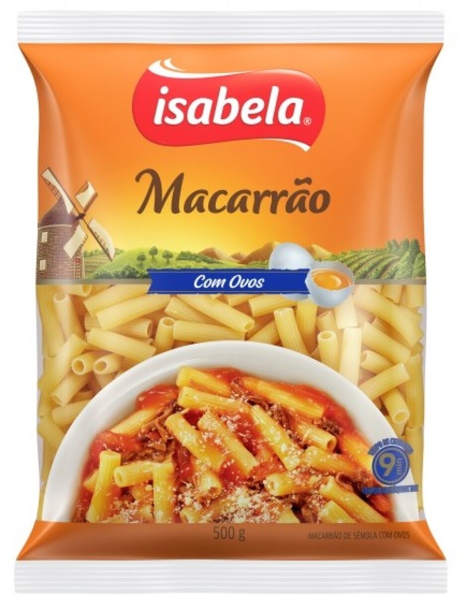 FIDEOS AL HUEVO ISABELA 500G MACARRON 