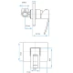 Griferia De Ducha De Empotrar Linea Siena Aqualia Monocomando S/Transferencia Cromo 000