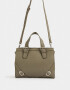 City Cartera City Con Hebillas - Verde Medio
