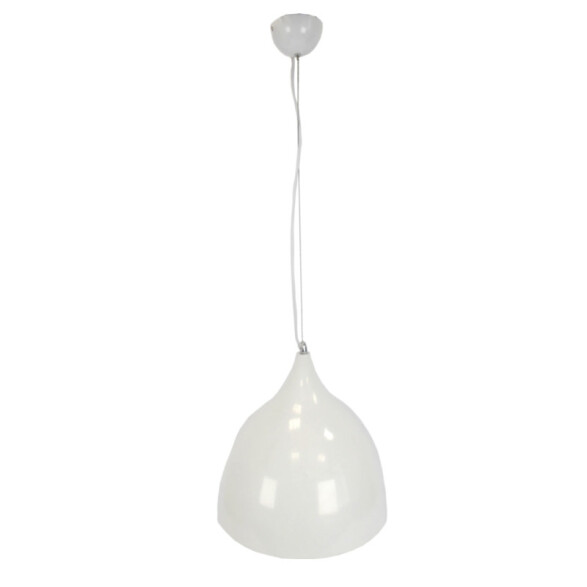 Lámpara colgante COPA metal blanco brillante 60W GN0445