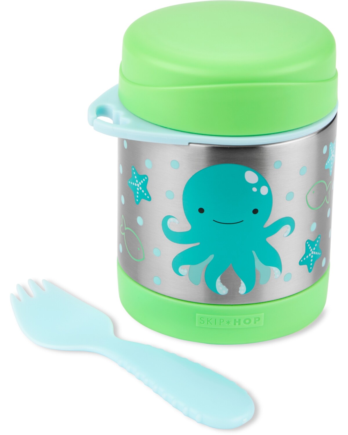 Addis Tupper Tupper de acero inoxidable con cubierto, diseño pulpo — Carters PY